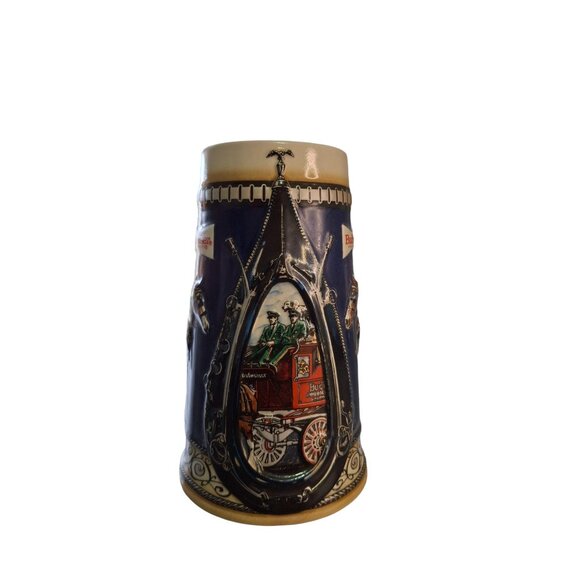 Vintage 1988 Budweiser Anheuser-Busch Ceramic Stein Clydesdale Horse Design - Picture 1 of 9